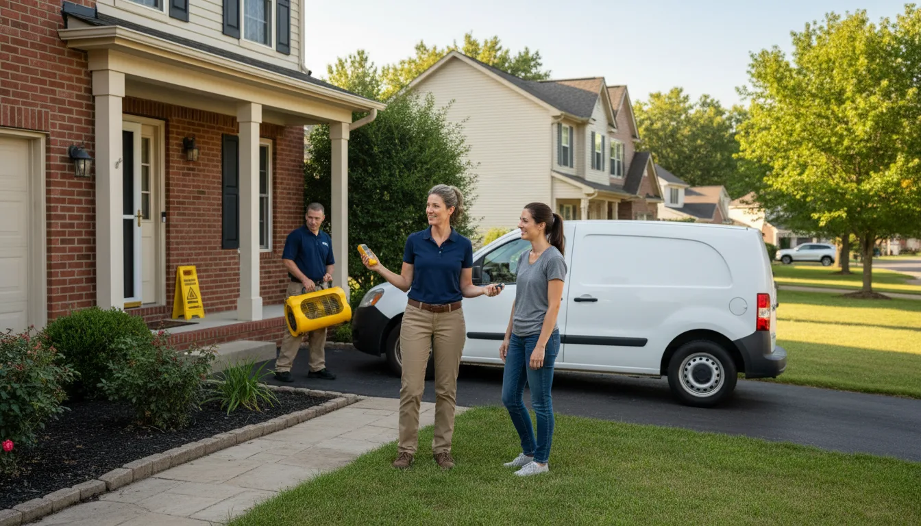 Residential water damage restoration in Roeland Park, KS